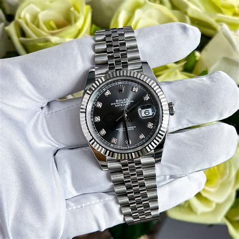 rolex steel and white gold rolex datejust 41 watch|Rolex Datejust 41 for sale.